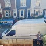 Sam standing outside his van used for Sam with a Van - man with a van bristol